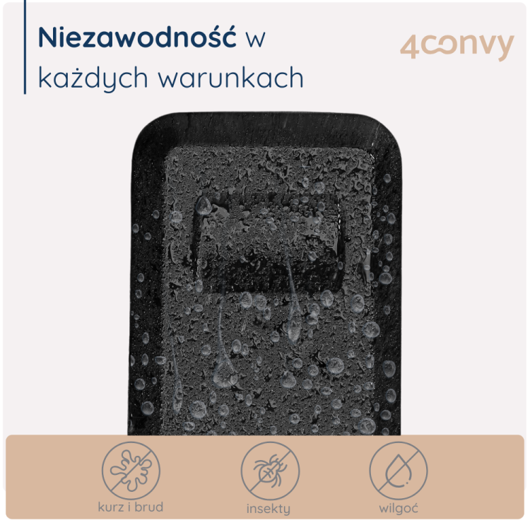 Sejf BUSINESS z ochronną osłoną – trwałe zabezpieczenie kluczy przed wilgocią i pyłem, idealny do użytku na zewnątrz
