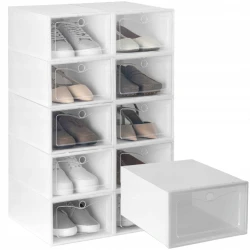 Pudełka na buty BASIC 10 szt. białe