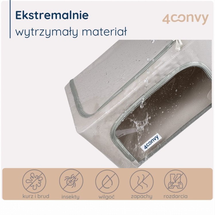 Wodoodporna torba 24 litry ze stelażem – chroni zawartość przed kurzem, brudem, wilgocią i insektami. Idealna do bezpiecznego przechowywania.