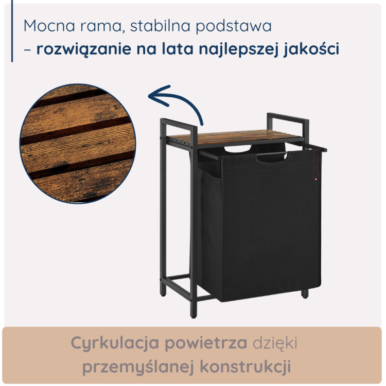 Szafka 4convy z solidną ramą, stabilną podstawą i drewnianym blatem, który zapewnia odpowiednią cyrkulację powietrza. Wykonana z materiałów najwyższej jakości, idealna na lata.