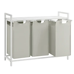 Kosz na pranie StackNSort 3-komorowy biały 3x38L