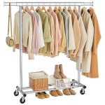 Mobilny wieszak na ubrania 92-132 chromowany