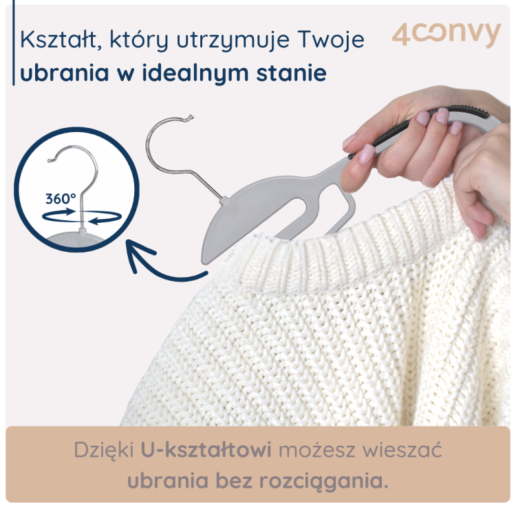 Elastyczny wieszak z funkcją dodatkowego zawieszania – praktyczne rozwiązanie do szafy