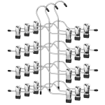Wieszaki na ubrania klipsowe 4-poziomowe 3 szt.