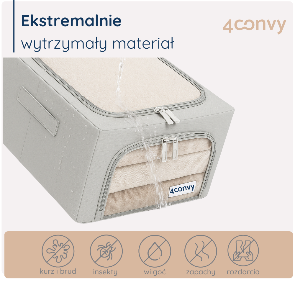 torba 68l sklep www (1000 x 1000 px) (2).pngWodoodporna torba 24 litry ze stelażem – chroni zawartość przed kurzem, brudem, wilgocią i insektami. Idealna do bezpiecznego przechowywania.