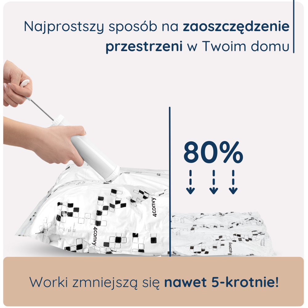 worek próżniowy 80x120 cm – szczelny i wytrzymały worek do przechowywania